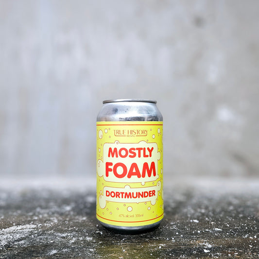 True History "Mostly Foam" Dortmunder Lager